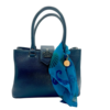BOLSA DE COURO LEGITIMO LUXO AZUL MARINHO - Image 2