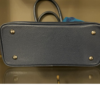 BOLSA DE COURO LEGITIMO LUXO AZUL MARINHO - Image 6