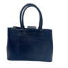 BOLSA DE COURO LEGITIMO LUXO AZUL MARINHO - Image 3