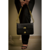 BOLSA DE COURO CARTIER CORRENTE DOURADA PRETA - Image 6