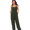Macacão Flare SMS SHOP  TAM (M) (G) VERDE MILITAR